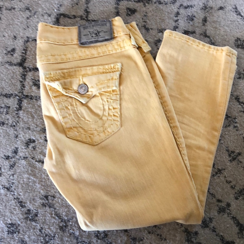 True Religion Lily Super T Capri skinny jeans